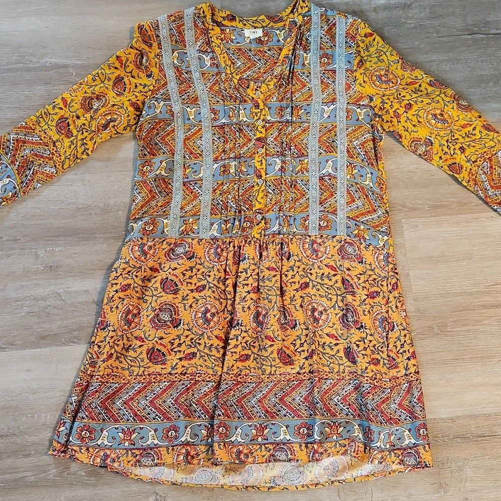 Anthropologie Tiny Tunic Dress Size Medium - Picture 2 of 6